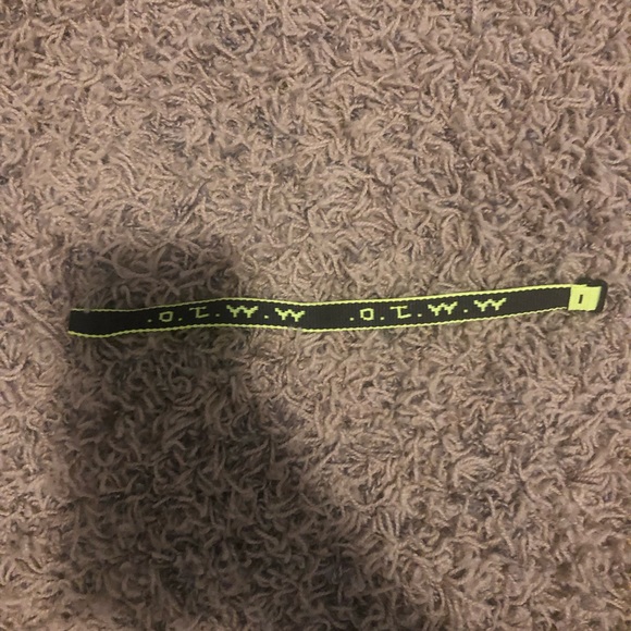 Neon Yellow WWJD Bracelet - Picture 2 of 2